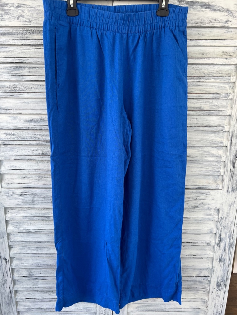 Old Navy High-Rise Wide Leg Linen Blend Pants Size L